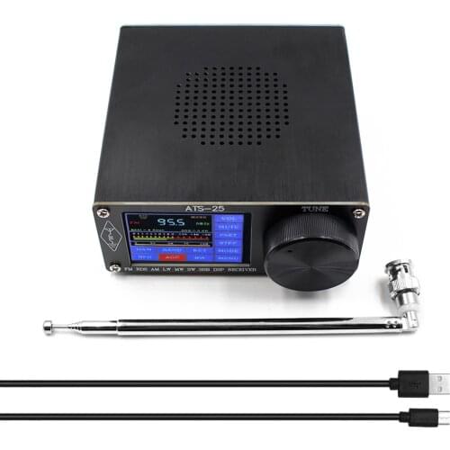 Si4732 All-Band Radio Receiver FM LW(MW SW) SSB 2.4 Inch Touching Radio Search HAM Band Quick Channel 3.5mm Stereo Audio