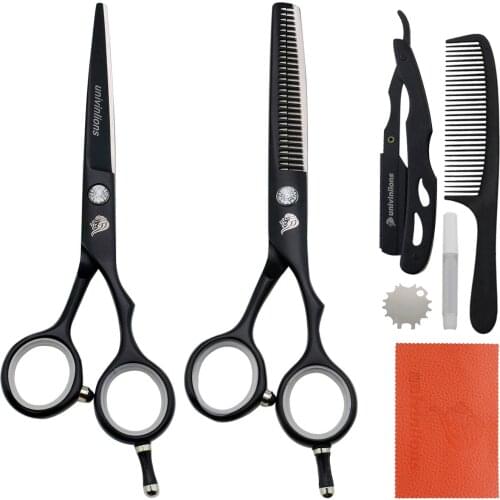 Univinlions 5.5" Best Barber Hairdressing Scissors Hairdresser Japanese Cutting Shears Hot Hair Scissors Haircut Tijeras Ciseaux