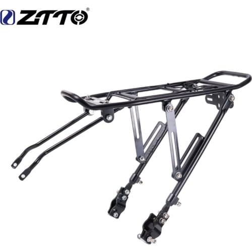 ZTTO bicycle rack Disc Brake Aluminum Alloy Bicycle Rear Rack MTB Foldable Bikes Pannier Carrier Bag Luggage Shel
