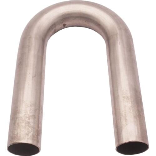 1.5" 38mm Car Auto Stainless Steel 180 U Shaped Mandrel Bend Exhaust Pipe