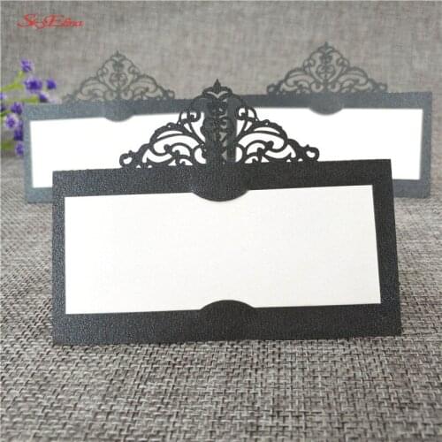 10/50/100PCS Hot sale Luxury Wedding Invitations Card Elegant Bride Groom Invitation Card Favor Wedding Party Decoration 6Z