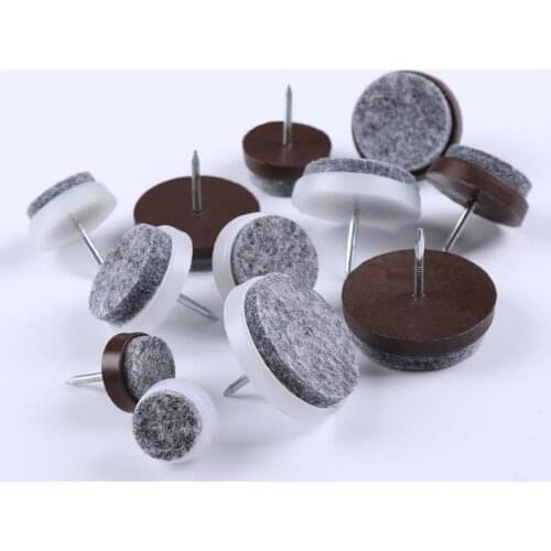 10 Pcs/Sets Chair Table Furniture Leg Bottom Feet Glides Skid Tile plastic Pad Floor Nail Wood Floor Protector Nail