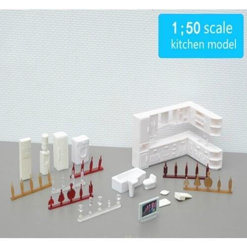10pcs/lot 1/50 Scale White Hot Sale Plastic Model Cabinet For Architecture Model Design Kits Toy Or Hobby Maker