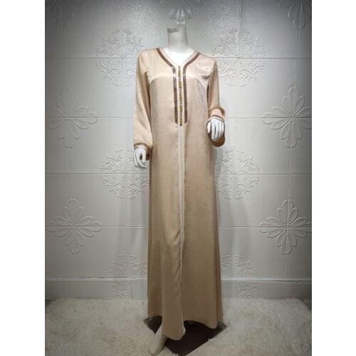 Abaya Dubai Turkey Islam Kaftan Muslim Maxi Dress Caftan Evening Dresses For Women Diamonds Robe Arabe Musulman Djellaba Femme