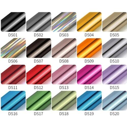 Free Shipping 25cmx100cm (10"x40") Metal PU Heat Transfer Vinyl Heat Press Cutting Plotter Cutter T-shirt DIY Foil Film Paper