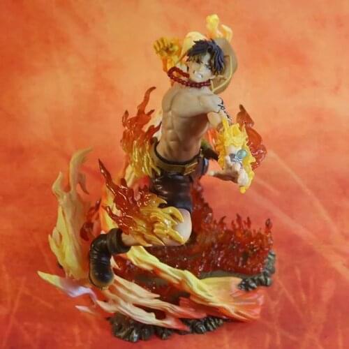 One Piece Portgas D Ace PVC Action Figure Fire Fist Anime One Piece Ace 15th Anniversary Max Figurine Figuarts Toy 250mm