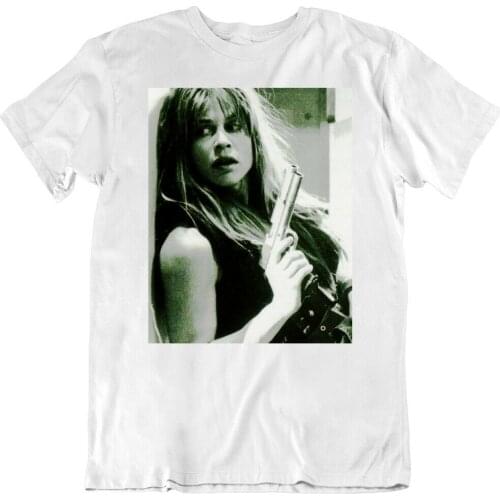 Sarah Connor Terminator Linda Hamilton Movie Fan T Shirt