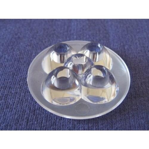 JDR-42 High quality LED Lens 5P, Size: 42X10.3mm, Degree: 30, 45, 60, Clean surface, With 1mm step, PMMA Materials