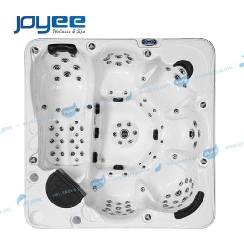 JOYEE Cheap High Quality 6 Persons Outdoor Acrylic big Tub Whirlpools Spa Hot Tub with jacuzzi function outdoor hot tub