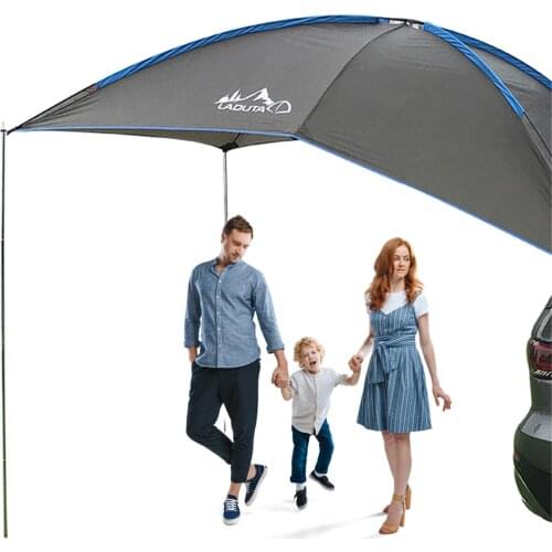 Car Rooftop Awning Waterproof Auto Traveling Tent Car Side Awning Anti-UV Camping Tent For SUV MPV Trailer Self-driving Beach