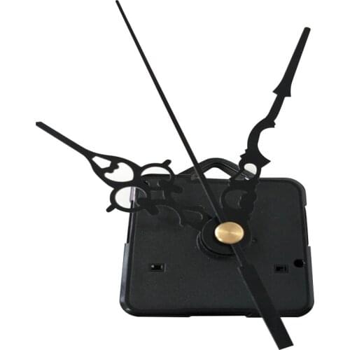 Beautiful Hollow Hands Quartz Movement Mechanism Black Clock Good Quality