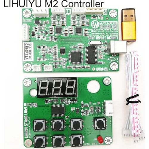 1set LIHUIYU M2 Nano CO2 Laser Controller Mother Main Board + Control Panel + Dongle B System Engraver Cutter DIY 3020 3040 K40