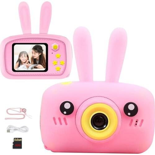 Mini Camera Toy CameraKids Toys Cartoon Digital Camera Baby Toys 12.0M with 2.0 Inch IPS Screen Children Educational Toys Gift