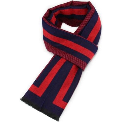 Men Scarf Autumn Winter Vintage Soft Plaid Scarf Mens Thicken Cashmere Scarf High Quality Brand Business Casual Scarfs