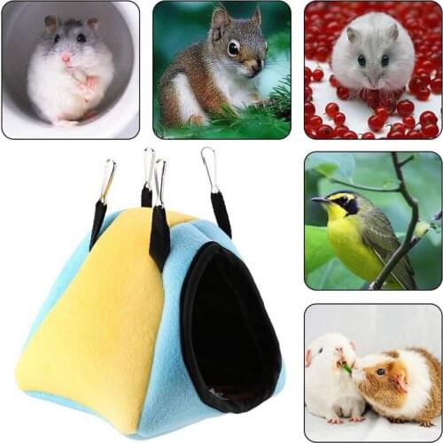 Hamster Hanging Cage Small Animal Swing House Mini Pet Hammock Cotton Warm Bed Hedgehog Rat Chinchilla Guinea Habitat Dutch Pig