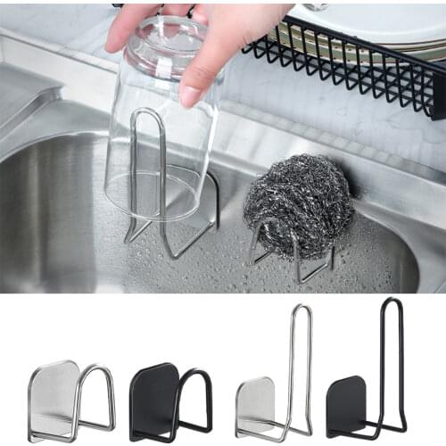 Sink Sponge Rack Drain Storage for Kitchen Bathroom Shelf Stainless Steel Kitchen Wire Ball Rag Organizer Holder
