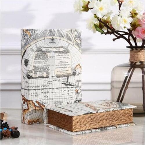 Hot Modern Wood Storage Boxes Dictionary Secret Piggy Bank Hidden Security Book Safe Lock Cash Money Jewellery Bins Organization