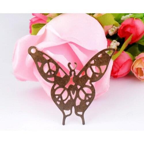 MIAOCHI Retail 5Pcs Antique Bronze Filigree Butterfly Wraps Findings Crafts Gift Decoration DIY Connectors 5.7x5.2cm F0373