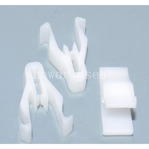 Shhworldsea Car White Plastic Instrument Panel Dashboard Retainer Rivet Moulding Clip 6mm Hole Car Accessories
