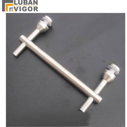 Glass fence stainless steel connector,handrail Bracket,double Glass Connector/clamp,Staircase handrail column accessories