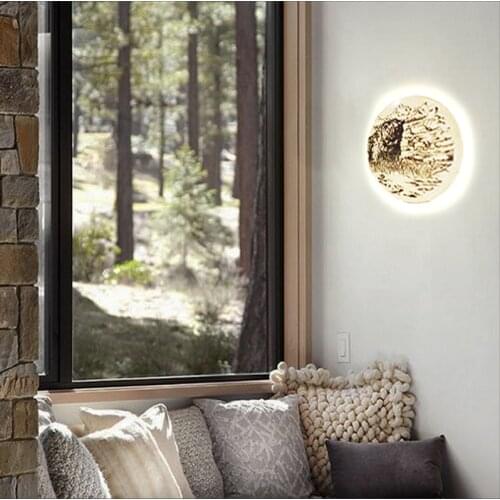 Modern LED ceramic bedroom living room wall lamp study room lighting hotel restaurant ceiling art modeling lamps