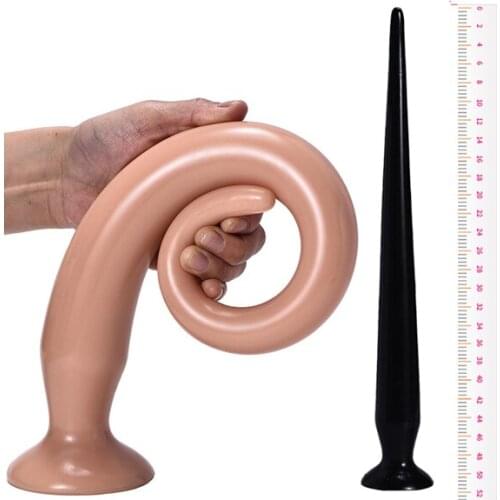 Super Long Anal Dildo Butt Plug Male Prostate Massage Anal Dilator Depth G-Spot Stimulator Sex Toy Lesbian Anal Sex Masturbation