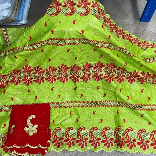 India bazin riche brocade 2019 royal bule jacquard brocade fabric latest cotton embroidered lace with beads 5+2yards/lot KY