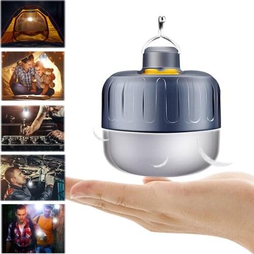 Outdoor Camping Light Led Lanterna 18650 Battery Rechargeable Tent Light Waterproof Flashlight Fishing Hiking Eemergency Lights