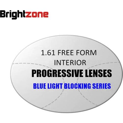 1.56 1.61MR-8 1.67 MR-7 Free Form Anti-blue Light Progressive Multifocus Noline CR-39 Resin Prescription Oculos De Sol Rx Lenses
