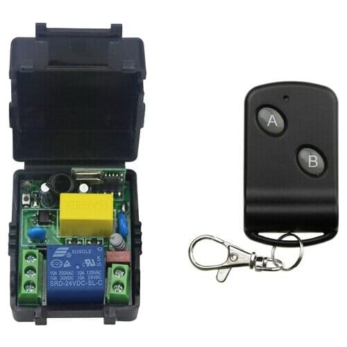 1 channel ON/OFF 220V Wireless Remote Control Switch for Lamp & Light 1 receiver+1 remote control