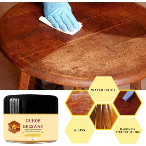 1PCS Natural Wood Seasoning Beeswax Household Wood Care Wax Wood Maintenance Cleaning Polished Waterproof Furniture Care