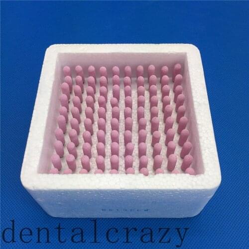 100pcs 2.35mm Dental Gravel Ceramic Coarse FG Burs Polisher Dental Teeth Polishing