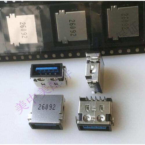 5PCS) (one USB2.0 one USB3.0) new notebook USB 2.03.0 female socket connector 4P 9p high quality
