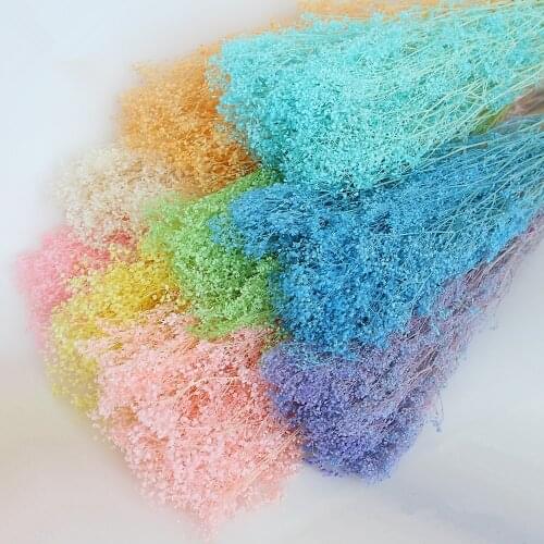 60g/40cm,Natural preserved Dreamy mini babysbreath Flower Bouquet,Immortal display flowers for Wedding Party Home Decoration