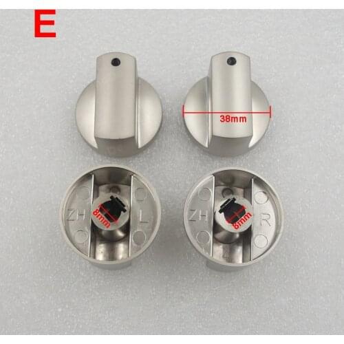 Accessories metal stove gas stove gas stove knob zinc alloy button universal switch 8mm 2 PCS