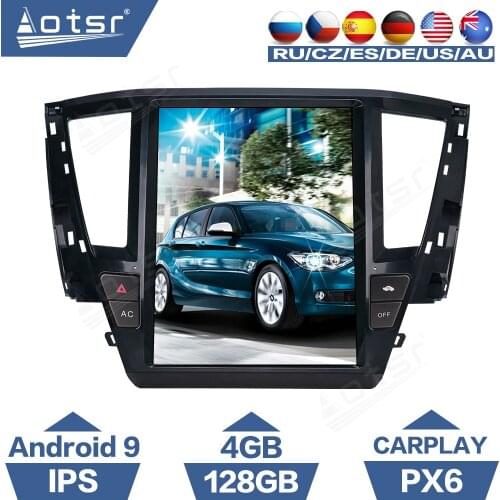 For Mitsubishi Pajero Sport 2020 Tesla Vertical Screen Android Car Radio GPS Navigation CarPlay Multimedia Player PX6 Autoradio