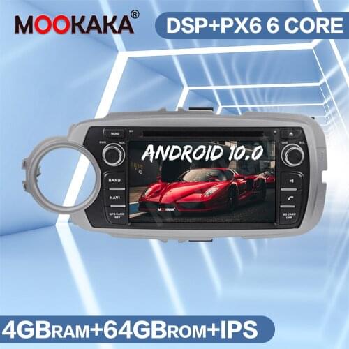 Android 10.0 IPS Screen Car Multimedia Player GPS Navigation For Toyota Yaris 2013 2014 - 2017 Audio Radio Stereo Head Unit DSP