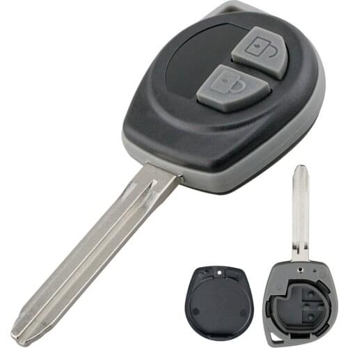 2 Buttons Car Key Fob Case Shell Replacement Remote Cover with TOY43 Blade Fit for SUZUKI IGNIS ALTO SX4 VAUXHALL