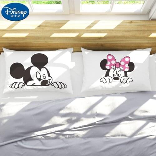 48x74cm White Black Mickey Minnie pillow case cover children baby girl Couple Pillow Cover Decorative Pillows Case Living Room