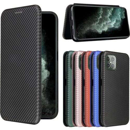 For Cubot C30 Luxury Flip Carbon Fiber Skin Wallet Magnetic Adsorption Shockproof Case For Cubot C30 C 30 CubotC30 Phone Bags