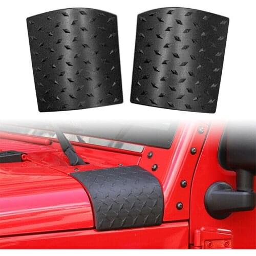 2Pcs Black Car Cowl Body Armor Cover Sport Exterior Accessories For 2007-2017 Jeep Wrangler JK Accessories