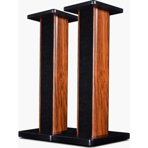 Speaker Stand Tripod Surround Floor Stand Bookshelf Audio Shelf Wood