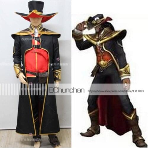 Hot Game LOL Twisted Fate the Card Master Cosplay Costume Halloween Costumes Handmade Custom Made