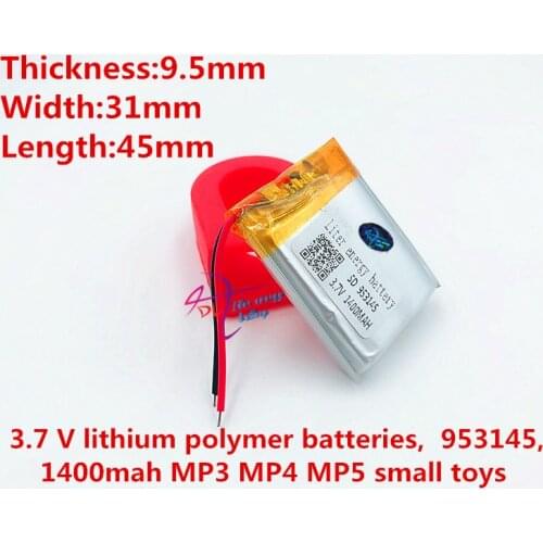 Li-po best battery brand 953145 3.7V 1400mAh high-capacity lithium polymer battery battery GPS mobile power batteries