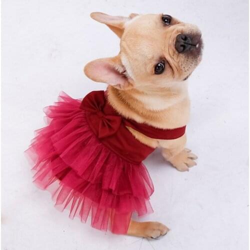 Cute Pet Cat Dress Summer Puppy Clothes Pet Princess Dress Gauze Tutu Skirt Sundress Party Small Dog Skirt Outfit Dog Clothes