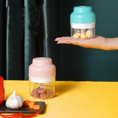 250ML Electric Meat Grinder Minced Garlic Machine Household Garlic Masher Garlic Baby Food Supplement Machine Cooking Machine