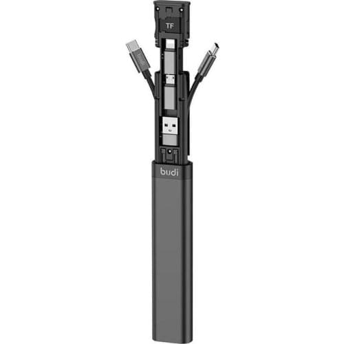 BUDI Multi-function Smart Adapter Card Storage Data USB types Cable SIM KIT Multi-Cable TF Memory Cable Reader card 6 Box D3A3