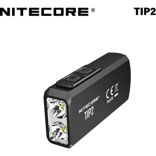 NITECORE TIP2 720 lumens Mini Light CREE XP-G3 S3 USB Dual-Core Magnetic Rechargeable Keychain Flashlight with Battery