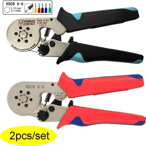 Ferrule Crimping Tool Kit HSC8 6-6Pliers For Tube Terminal Crimping Tools Multi Tool Hands Pliers