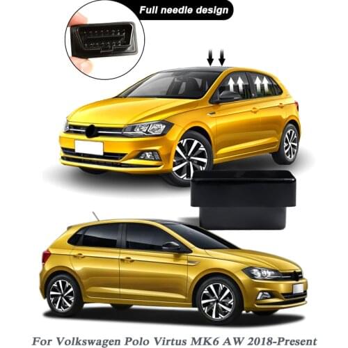 Car Styling Power Window Roll up Closer For Volkswagen Polo Virtus MK6 AW 2018-2020 Auto Automatic Closer Windows Glass Lifter